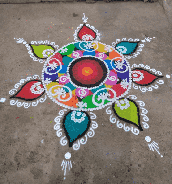 Lovely Attractive Rangoli Design