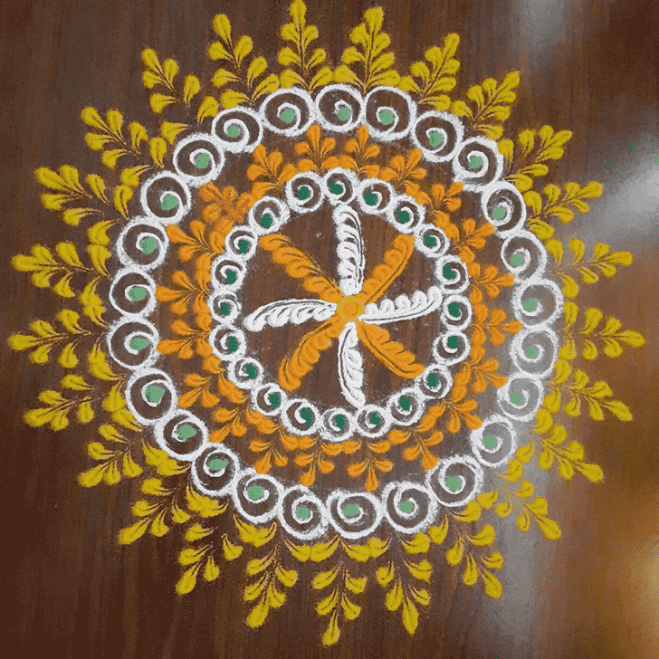 Resplendent Attractive Rangoli