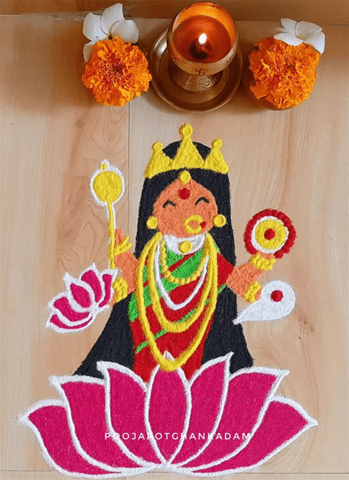 Superb Auspicious Rangoli