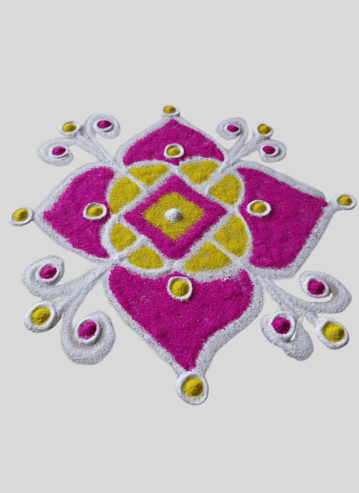 Delicate Balcony Rangoli