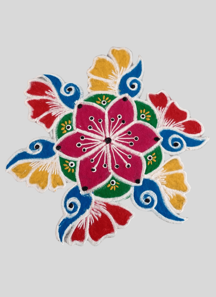 Delightful Balcony Rangoli