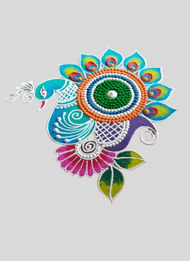 Nice Balcony Rangoli