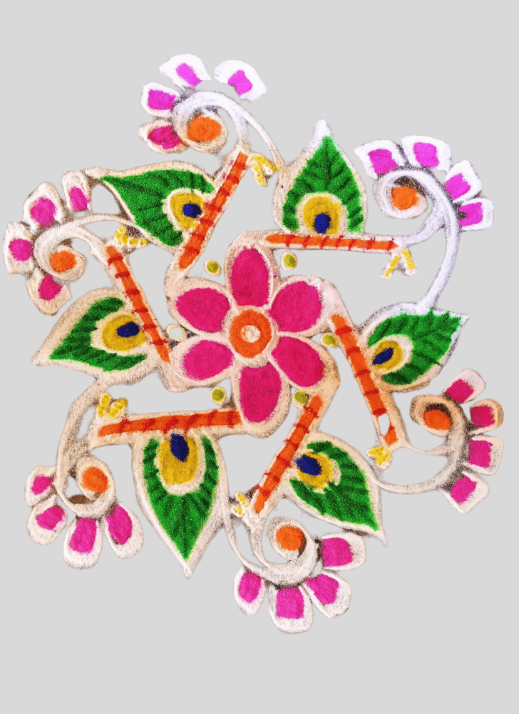 Radiant Balcony Rangoli