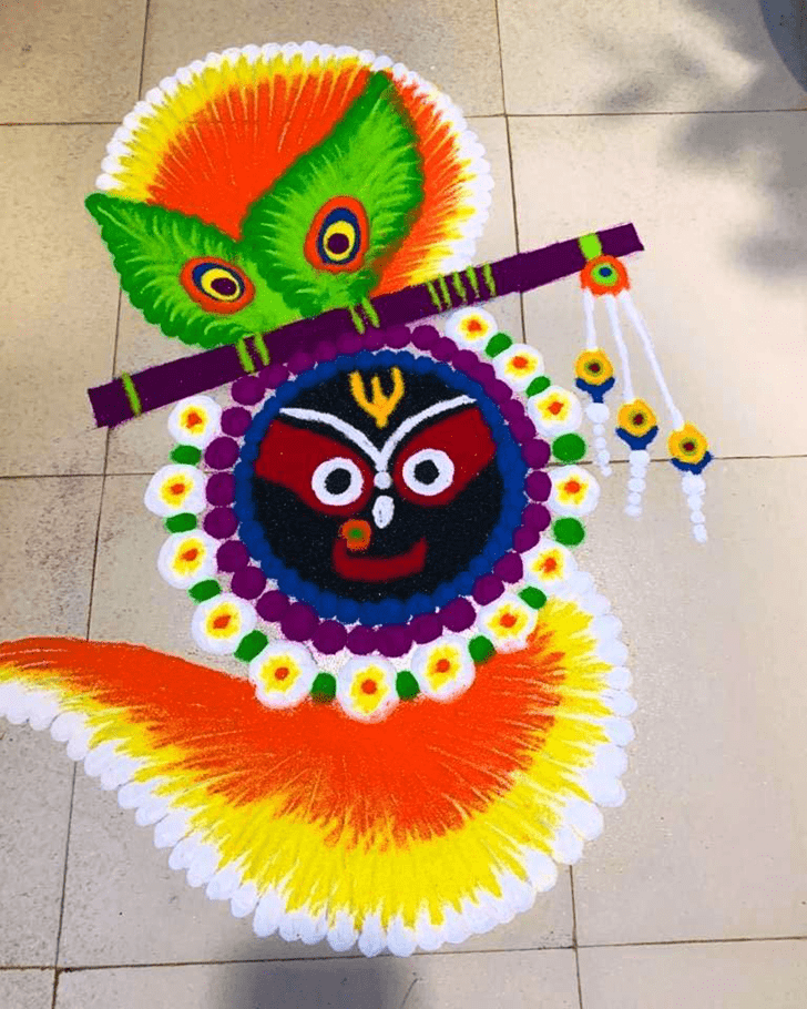 Delightful Bansuri Rangoli