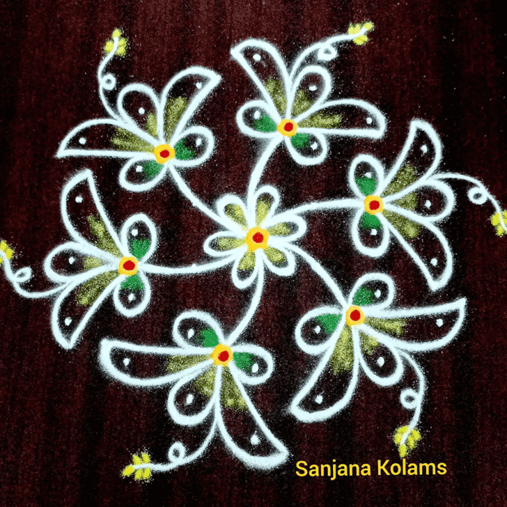 Delicate Basic Rangoli