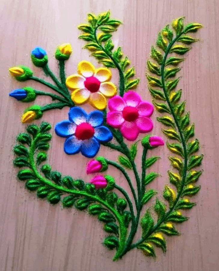 Elegant Basic Rangoli