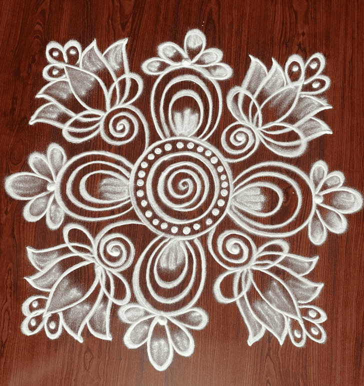 Good Looking Basic Rangoli