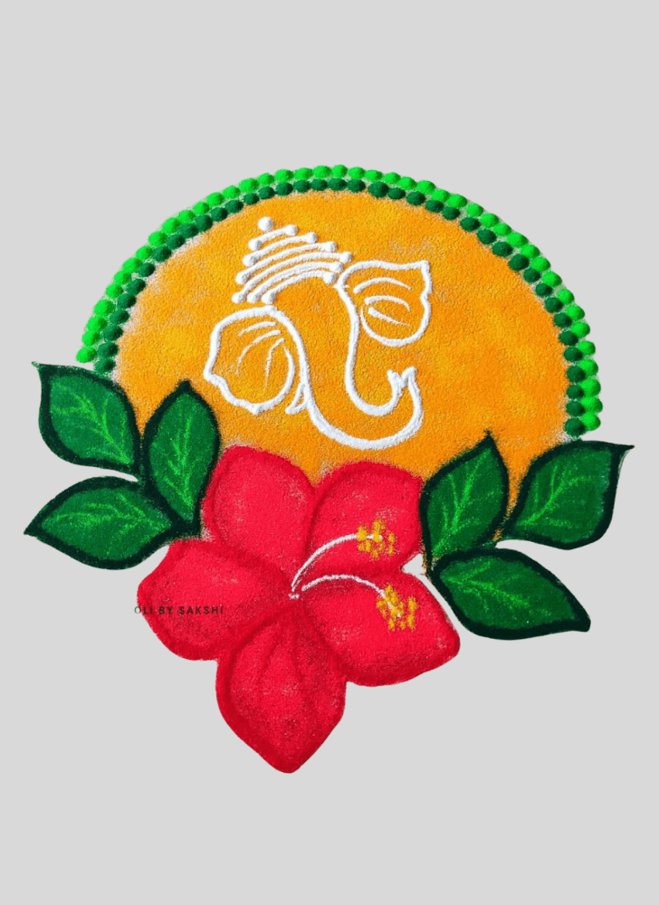 Admirable Beginners Rangoli Design