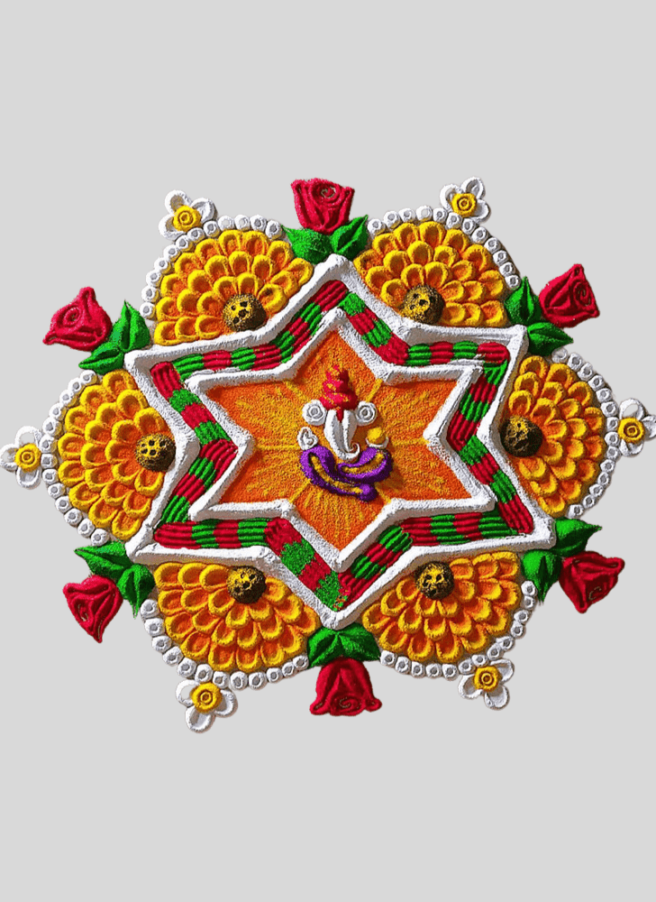 Appealing Beginners Rangoli