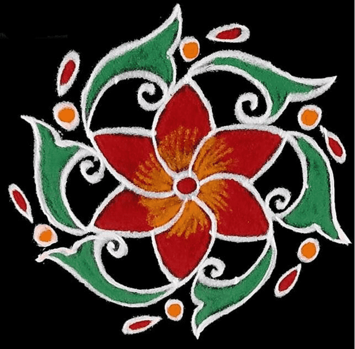 Resplendent Belgium Rangoli