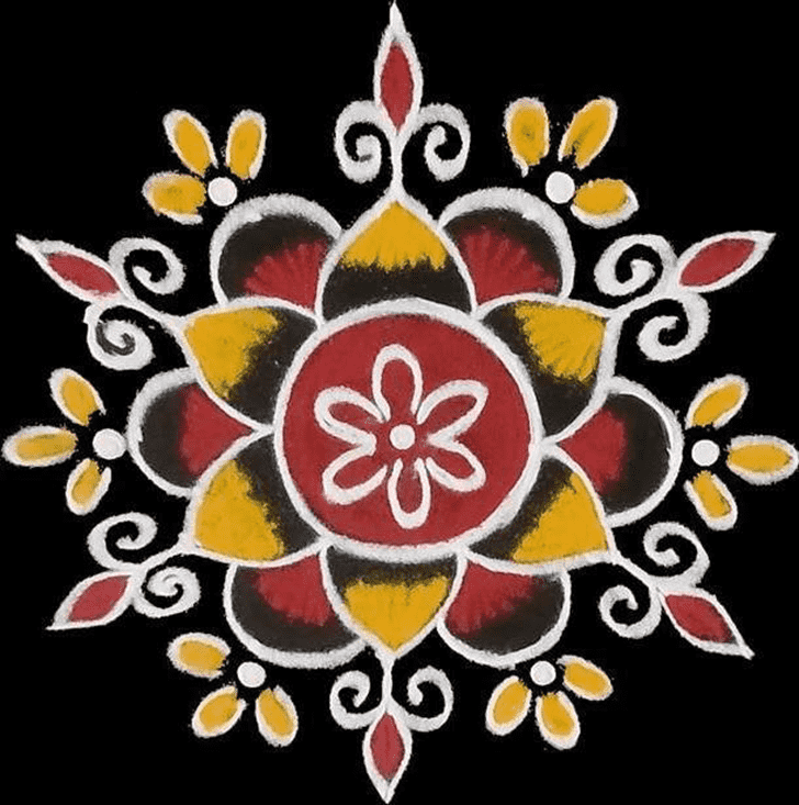 Shapely Belgium Rangoli