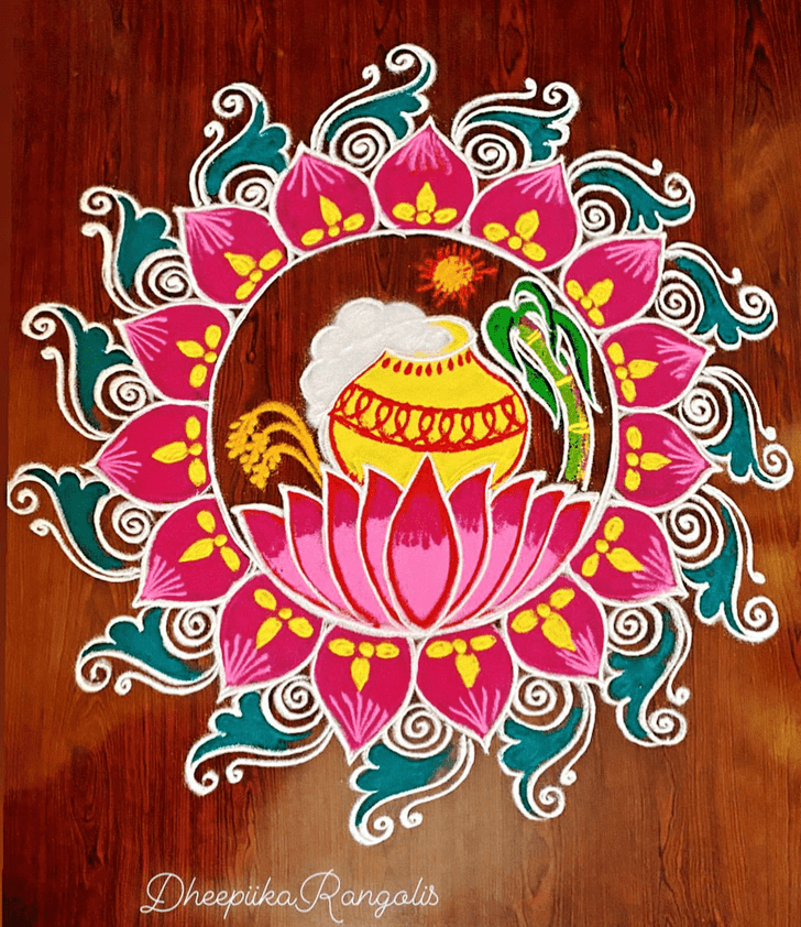 Dazzling Best And Simple Rangoli