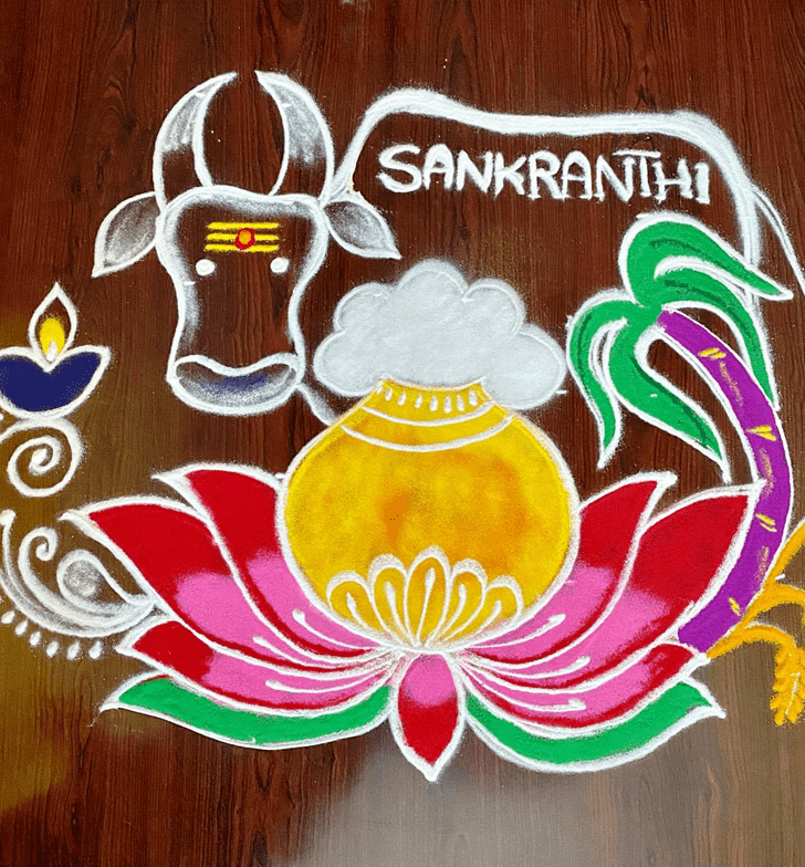 Elegant Best And Simple Rangoli