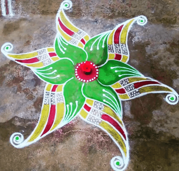 Marvelous Best And Simple Rangoli