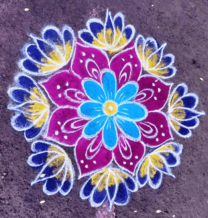 Pleasing Best And Simple Rangoli