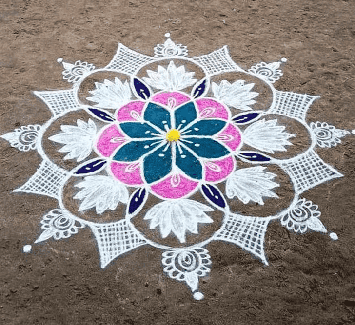 Splendid Best And Simple Rangoli