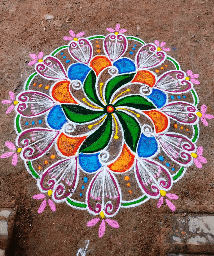 Superb Best And Simple Rangoli