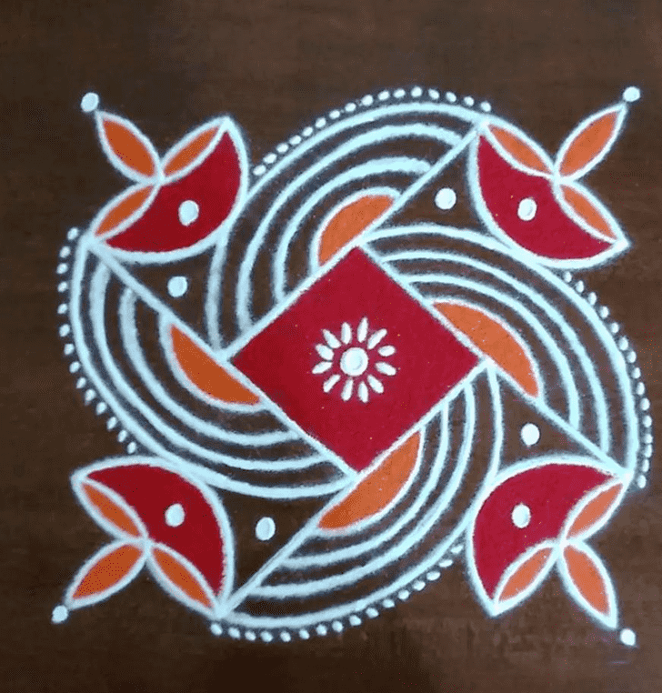 Fair Bhadra Amavasya Rangoli