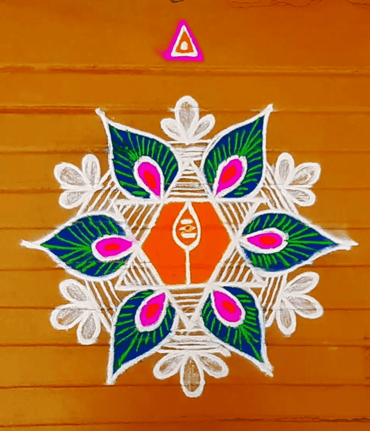 Splendid Bhadra Amavasya Rangoli