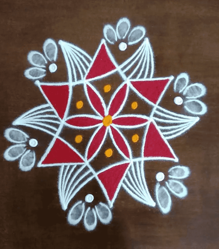 Stunning Bhadra Amavasya Rangoli