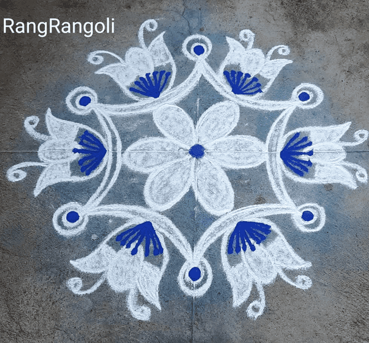 Comely Bhami Ekadashi Rangoli