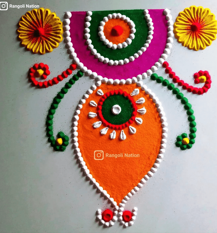 Hard Bhami Ekadashi Rangoli