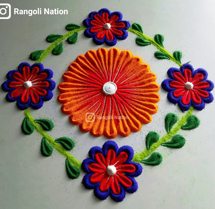 Delicate Bhami Ekadashi Rangoli