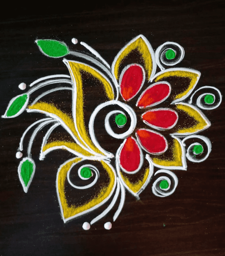 Good Looking Bhami Ekadashi Rangoli