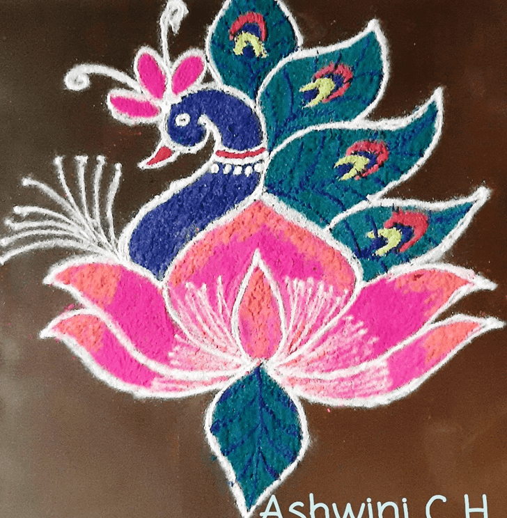 Ideal Bhami Ekadashi Rangoli