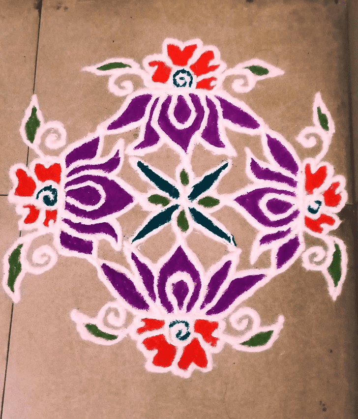 Inviting Bhami Ekadashi Rangoli