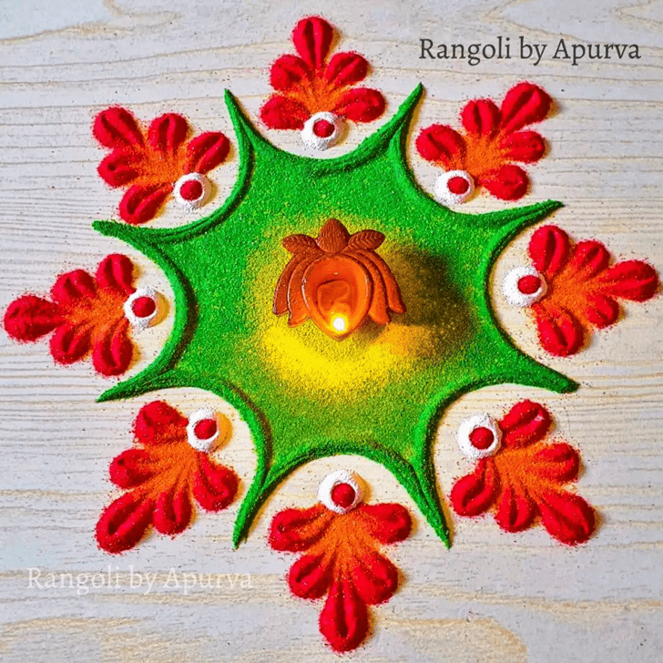 Marvelous Bhami Ekadashi Rangoli