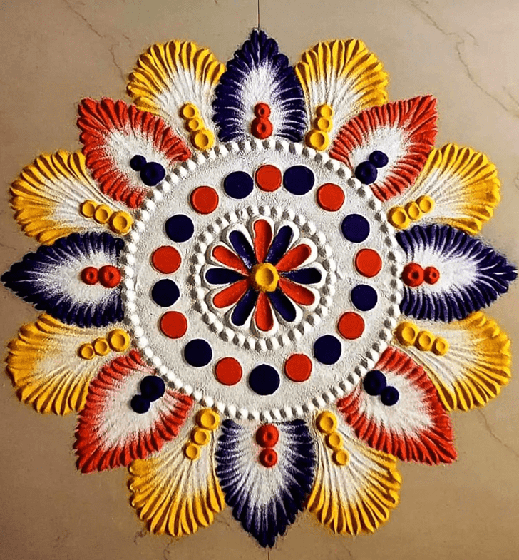 Refined Bhami Ekadashi Rangoli