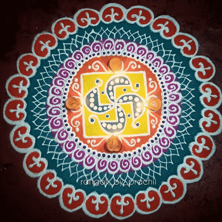 Dazzling Big Rangoli