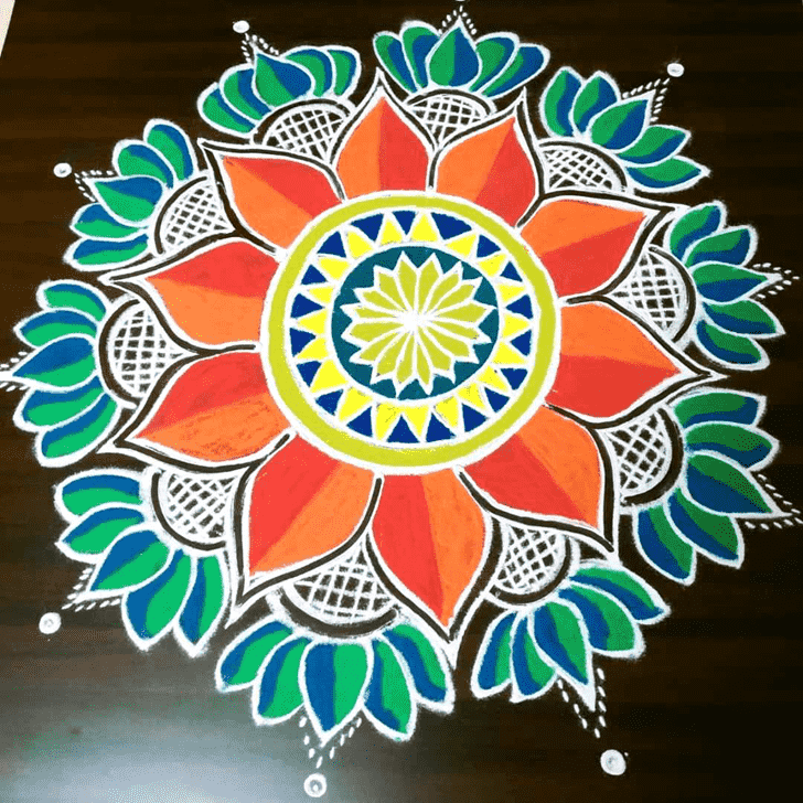 Delicate Big Rangoli