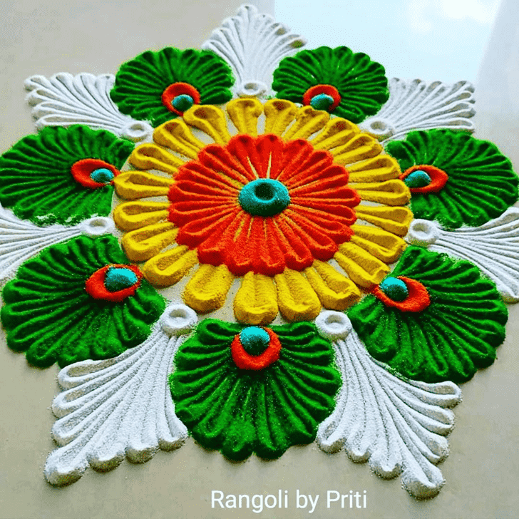 Enthralling Big Rangoli