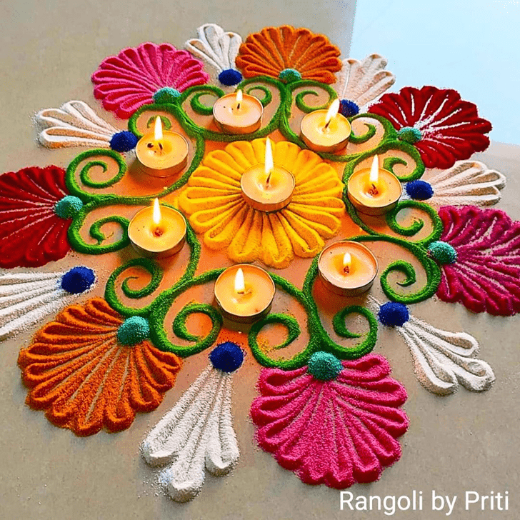 Enticing Big Rangoli