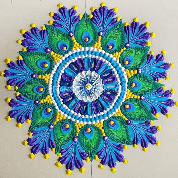 Exquisite Big Rangoli