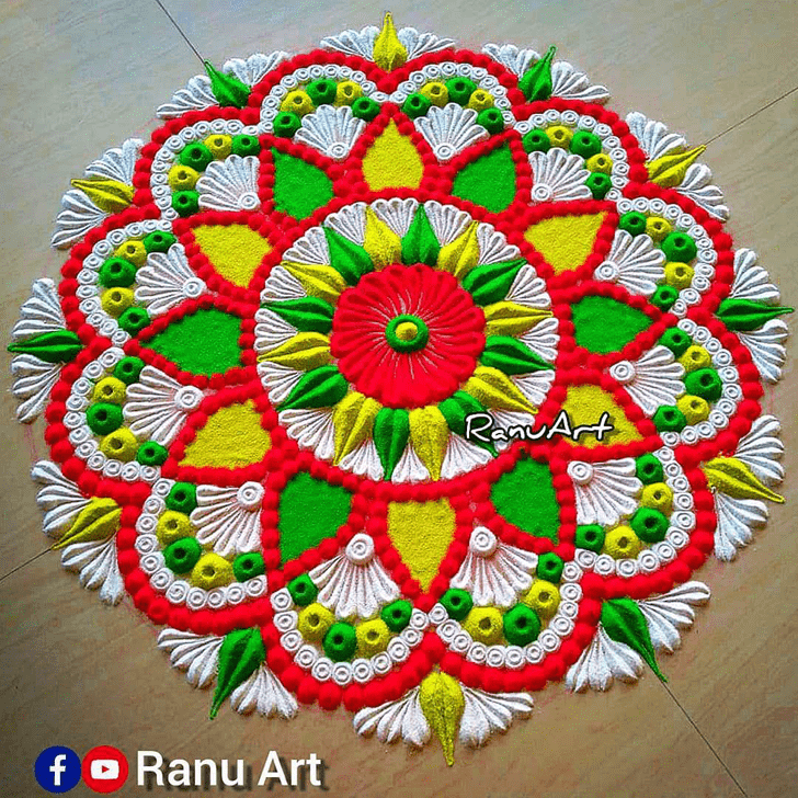 Fine Big Rangoli