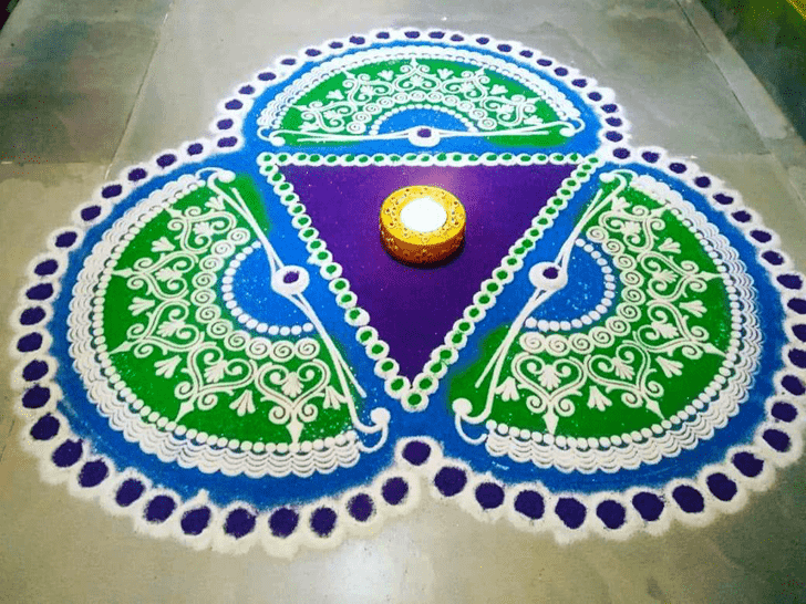 Awesome Big Rangoli