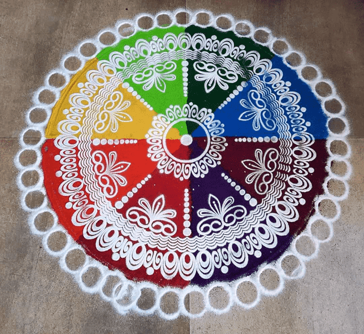 Lovely Big Rangoli Design