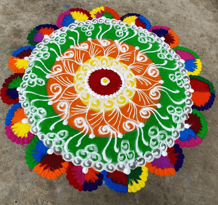 Marvelous Big Rangoli