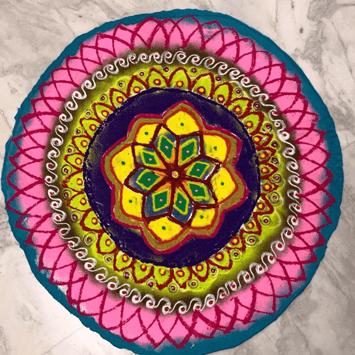 Mesmeric Big Rangoli