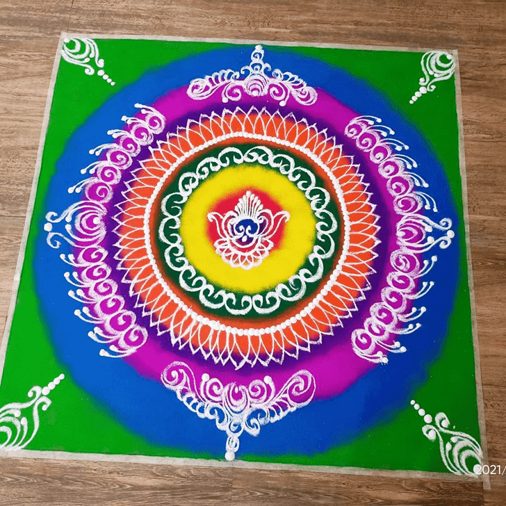 Pleasing Big Rangoli