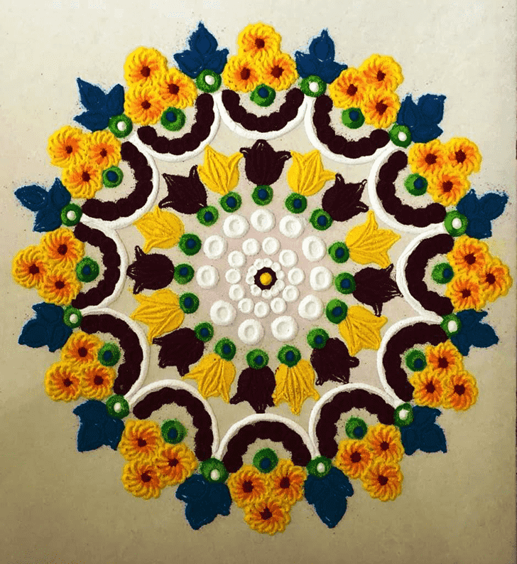 Radiant Big Rangoli