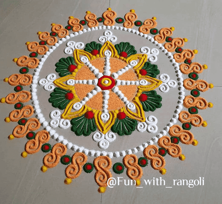 Splendid Big Rangoli