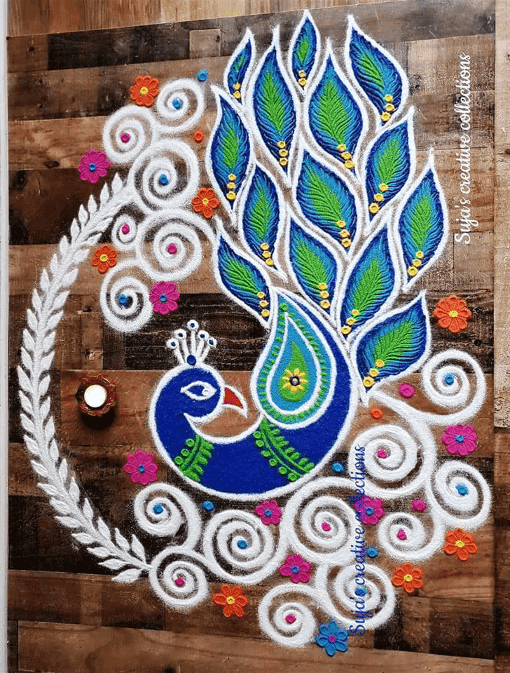 Fetching Bird Rangoli