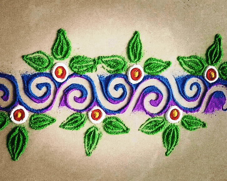 Shapely Border Rangoli