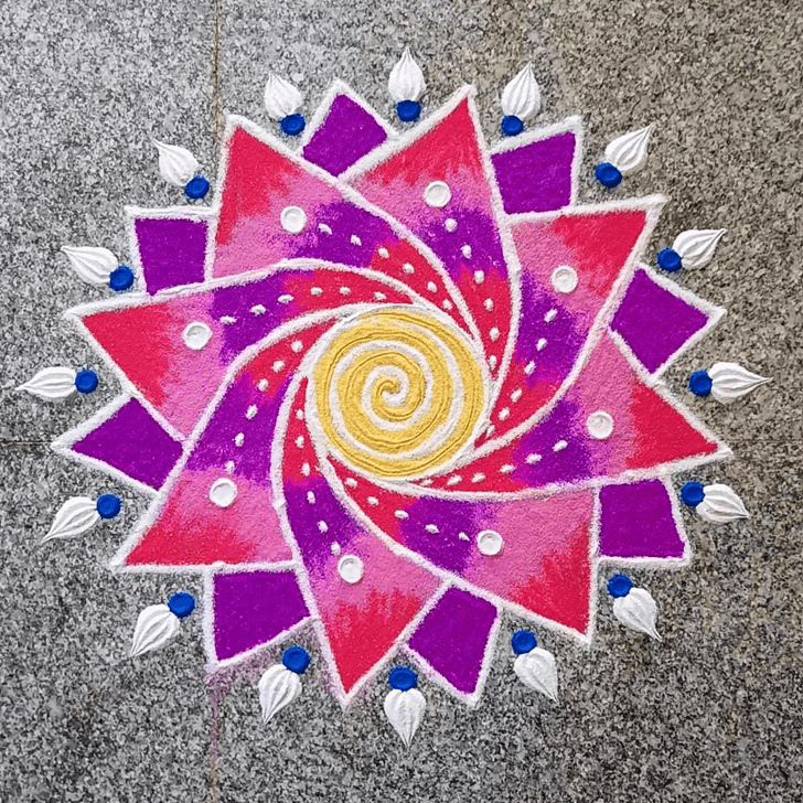 Dazzling Brazil Rangoli