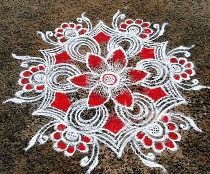 Delicate Brazil Rangoli