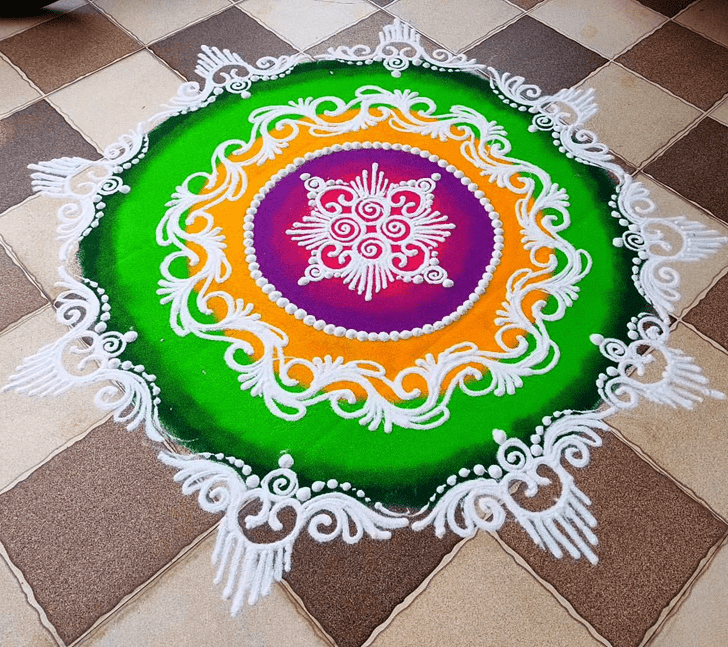 Excellent Brazil Rangoli